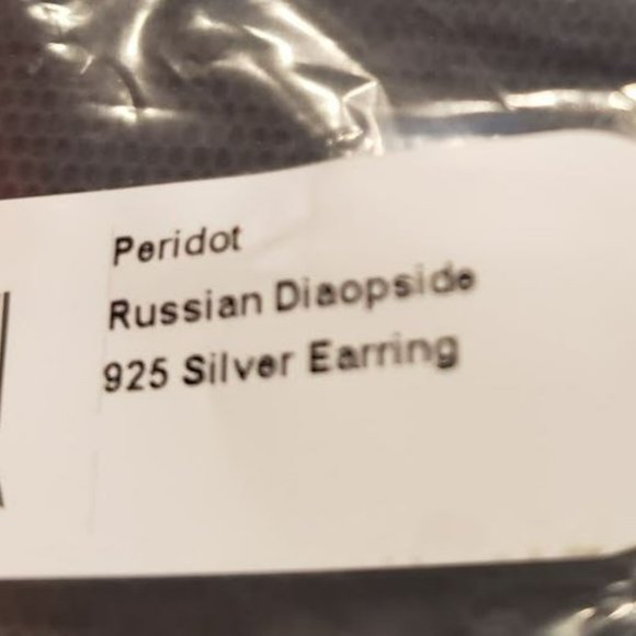 Peridot Chrome Diopside Drop Earrings Platinum over Sterling Silver - Picture 3 of 3